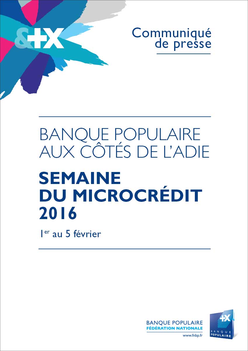 Communiqué de Presse Semaine du microcrédit 2016